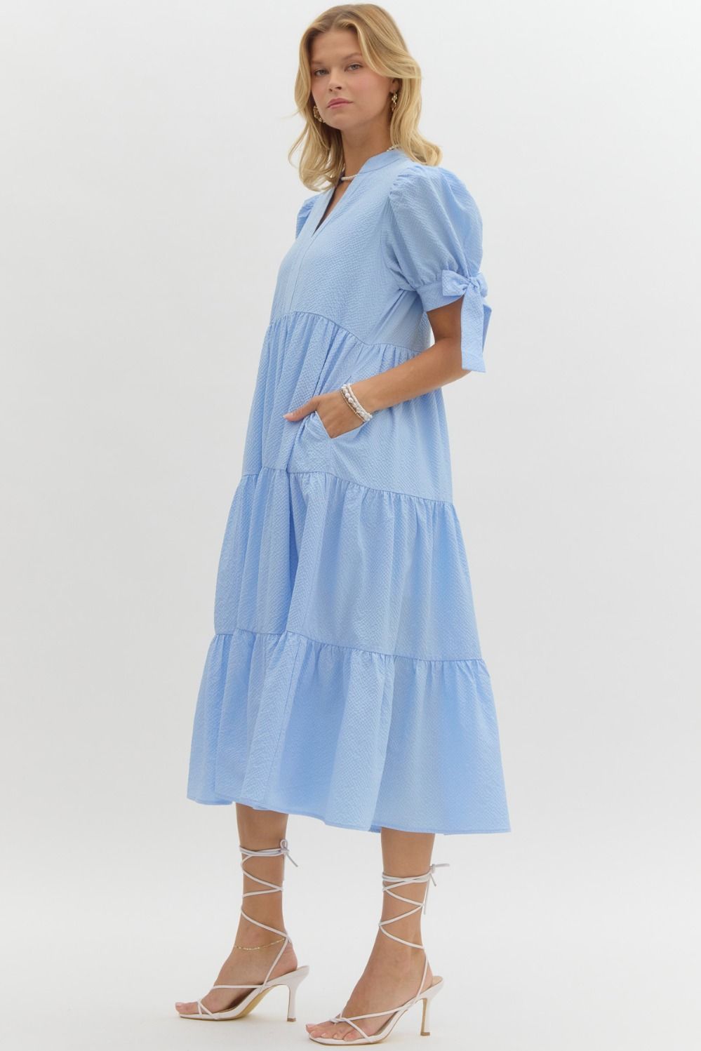 Sunday Best Midi Dress (Blue)