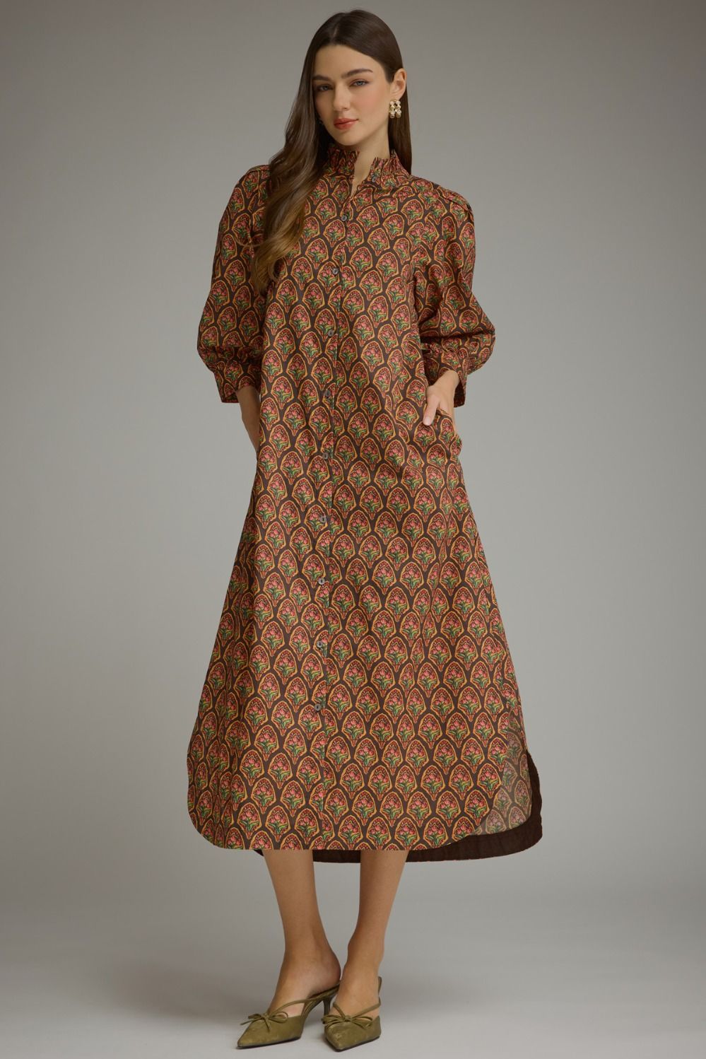Margot Printed Midi Dress