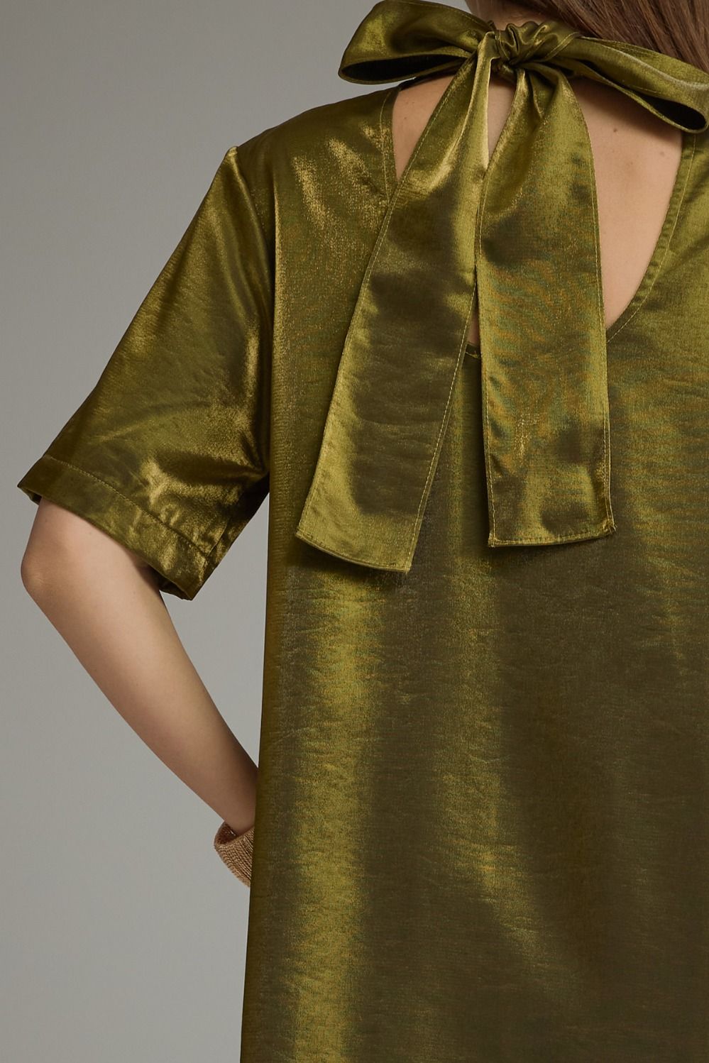 Golden Olive Maxi Dress