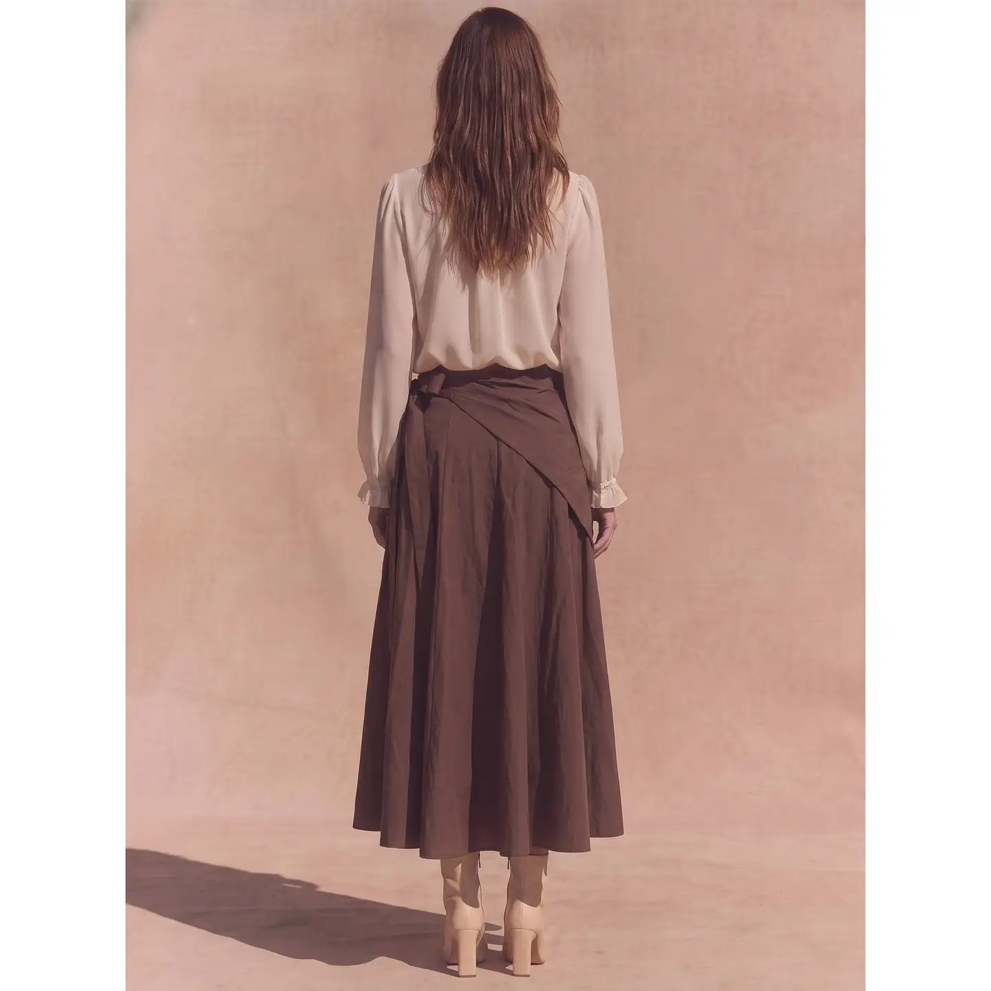Lenny Waist Tie Midi Skirt